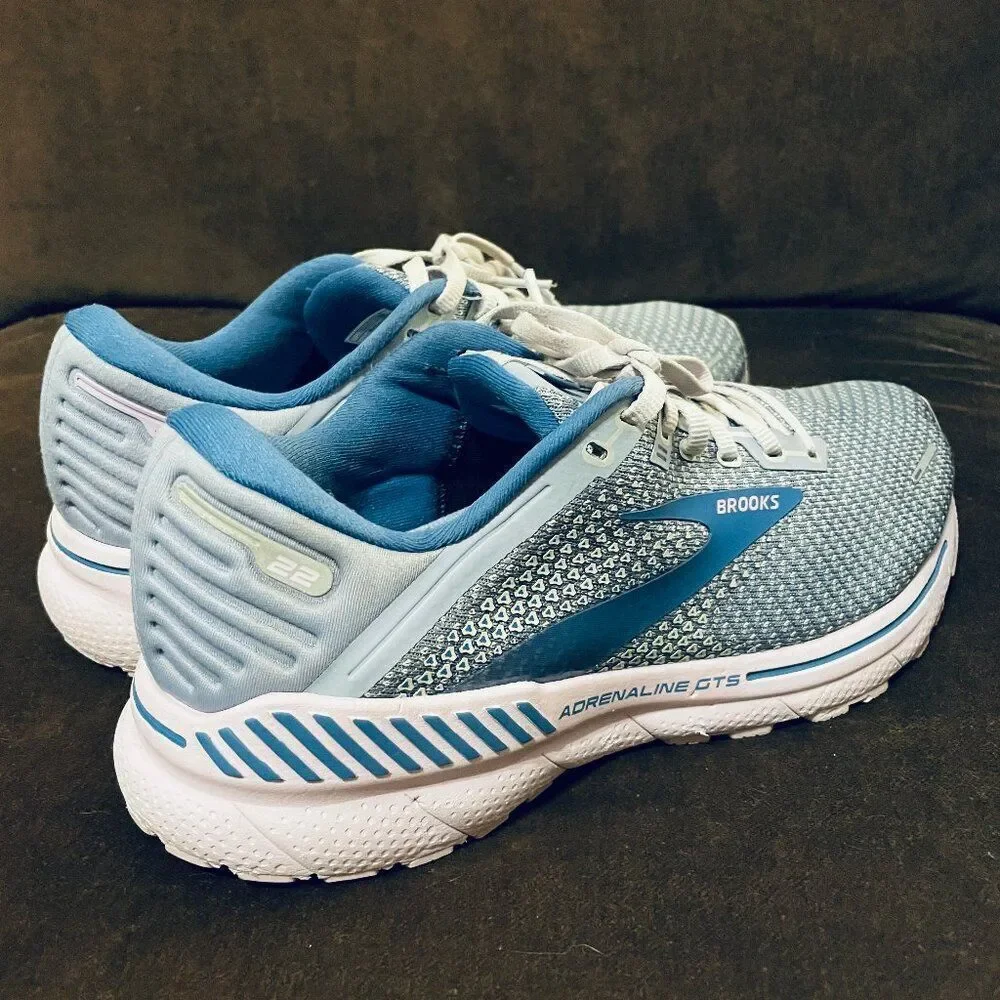 Excellent Brooks Adrenaline GTS 22 Womens Running Shoes 11 B US Blue Pink